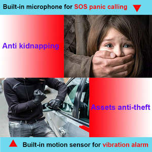 カスタムロゴパーソナルSOS GPSトラッカーG06双方向電話トーキング + 録音GPSトラッキングデバイス - Product Image 3