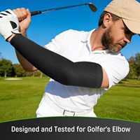 Manchon de compression anti-coupure pour coude, personnalisé, pour hommes et femmes, idéal pour le cyclisme et le tennis, offrant un confort et une couverture complète du bras.