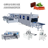 Machine automatique de formage de boîtes pliables avec PLC et moteur, 0-15 pièces/min, 380V, machine de pulvérisation et d'assemblage