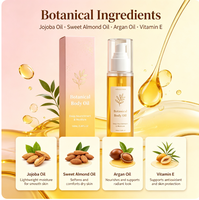 Huile corporelle hydratante personnalisée en petite quantité, beurre de karité, légère, facile à absorber, application quotidienne, soin de massage, pour femmes, tous types de peau