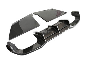 De fibra de carbono difusor trasero Spoiler de guardia para <span class=keywords><strong>BMW</strong></span> <span class=keywords><strong>Serie</strong></span> <span class=keywords><strong>2</strong></span> F87 M2 2015 de 2016 a <span class=keywords><strong>2017</strong></span> M Tipo de aletas de tiburón estilo difusor - Product Image 2