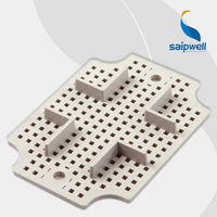 SAIPWELL Pelat Dudukan DS-0811Plastic Bahan Abs Sarang Lebah Seri DS-AG untuk Komponen Listrik dan Pelat Belakang PCB