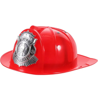 Casque de pompier pour enfants MHH89 Deluxe, rayé, personnalisable, en plastique épais