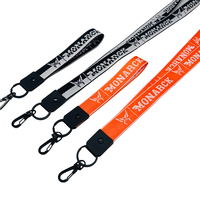 BSBH – Lanières courtes en polyester tressé personnalisées avec logo imprimé, vente en gros populaire