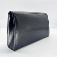 Pochette noire élégante pour femmes Pochette simple haute couture pour dames