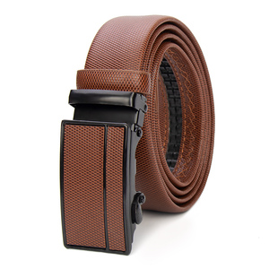 حزام إبزيم أوتوماتيكي عالي الجودة ورخيص حزام سقاطة PU رجالي مقاوم للخدش ومتين - Product Image 3