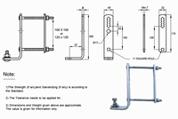Support de montage simple face en acier galvanisé à chaud réglable YX pour disjoncteur