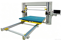 Machine de découpe de contour CNC à lame oscillante de haute précision, horizontale, rotative, automatique, pour éponges et formes spéciales
