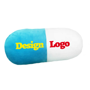Almohada estética divertida con forma de píldora, almohada con rollo para el cuello, decoración bonita para habitación, funda de cojines lavables, cojines personalizados para dormitorio universitario - Product Image 1