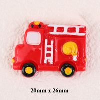 Gran oferta, herramienta de tráfico, tema, camión de bomberos, excavadora, ambulancia, grúa, diseño, Parte posterior plana, cabujones de resina