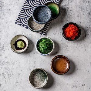 Uaral Hotelware Restaurants, Ensemble de plats en céramique et grès japonais, asiatiques, zen, pour desserts, apéritifs et sushis, pour la restauration et les événements - Product Image 4