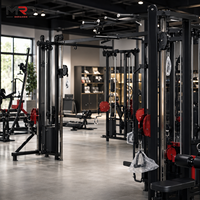 MRD-B1400-1 Equipo de Gimnasio Multifuncional Comercial de 5 Estaciones, Máquina de Entrenamiento de Fuerza Multifuncional para Gimnasio