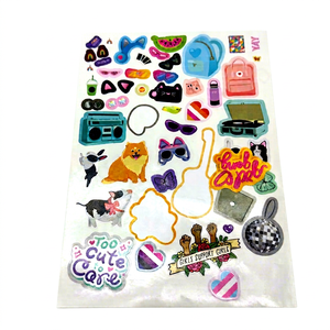 Personalized Die Cutting Cartoon Anime <b>Stickers</b> Gold Stamped Waterproof <b>Vinyl</b> Decals for Laptops Skateboards Helmets Candles - Product Image 1