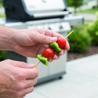 Brochettes en bambou de 21-30 cm, brochettes jetables écologiques pour la maison et l'extérieur