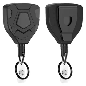 Heavy Duty Retractable Keychain with ID Badge Reel with Key Chain Retractor