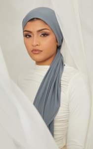 Hiyab Jersey Liso para Mujeres Musulmanas FRC, Hiyab <span class=keywords><strong>Luna</strong></span> de Jersey de Bambú de Primera Calidad, Colores Sólidos, Hiyab de Nailon y Algodón Líquido - Product Image 4