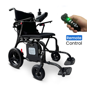 KSM-507 Carbon Fiber Folding Electric Wheelchair Lightweight 13.5kgs 160kg Load Capacity Removable Battery Conversion Kit Motor - Product Image 1