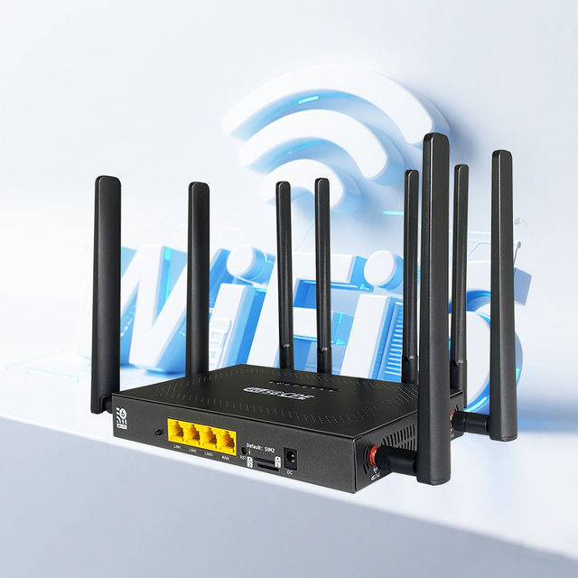Home Dual SIM 4G/5G Wi-Fi 6 Mesh Router 1200mbps High-Speed OpenVPN USB Smart Features CPE with 5G Sim Card Slot