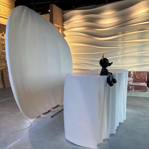 Bureau d'accueil géométrique GRG pour hall commercial, approvisionnement en usine, vente en gros, conception personnalisée, léger - Product Image 4