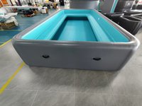 Piscine gonflable rectangulaire géante en gros, avec technologie Drop Stitch DWF, étanche, pour jardin familial, piscine hors sol pour l'extérieur