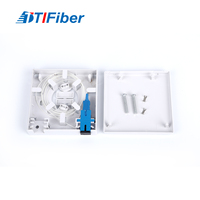 86 Type FTTH Fiber Optic Wall Outlet Box SC APC SX 2 Core for Indoor Subscriber Premise Access and Termination