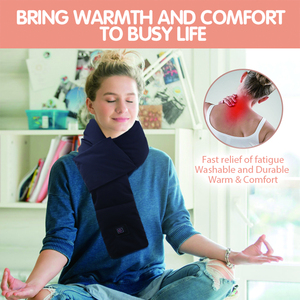 Bantalan pemanas listrik, bungkus pemanas listrik bebas genggam leher untuk menghilangkan rasa sakit leher untuk mendaki mobil kantor rumah - Product Image 6