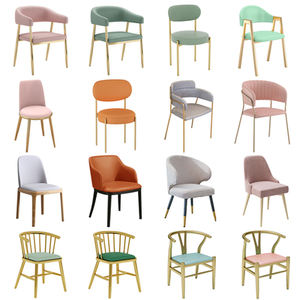 Conjunto de Mesa y Sillas para Cafetería, Postres, Aperitivos, Pasteles, Hamburguesas, Restaurante Occidental, Silla con Respaldo para Cafetería - Product Image 1