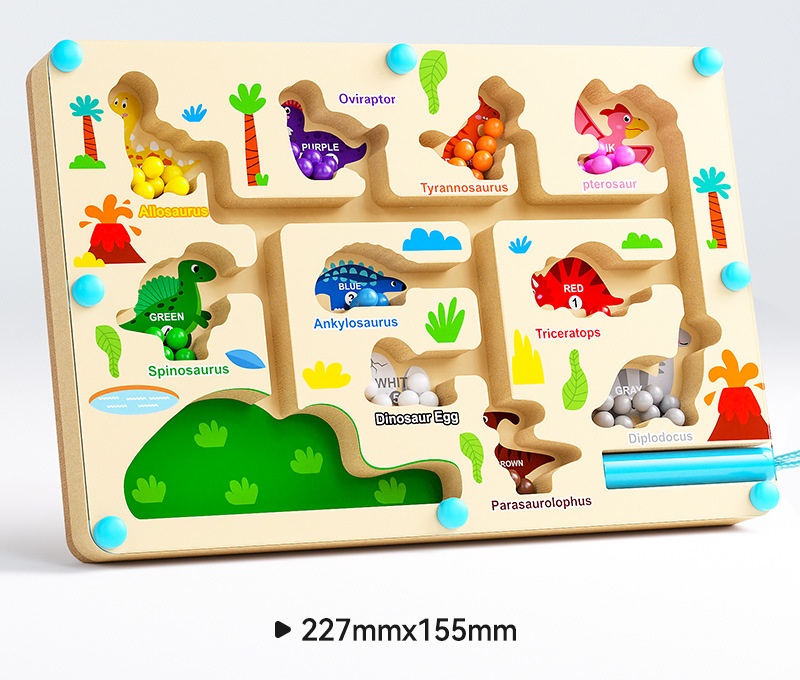 Dinosaur shaped maze