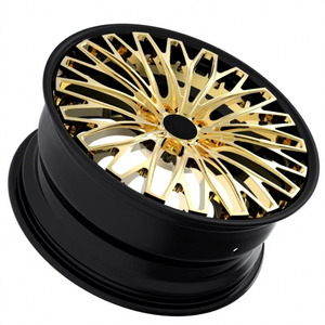 Rines de Camioneta con Borde Dorado de Fábrica, 17-26 Pulgadas, 17 18 19 20 21 22 23 24 Pulgadas, 4 5 6 Orificios, Rueda Dorada para <span class=keywords><strong>Maybach</strong></span>, Range Rover, Defender, <span class=keywords><strong>Mansory</strong></span> - Product Image 5