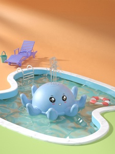 Jouets de bain pour bébé d'été, <span class=keywords><strong>baleine</strong></span> lumineuse, jouets pour enfants, garçons et filles, lumières électriques, musique, détection, poulpe de dessin animé - Product Image 4