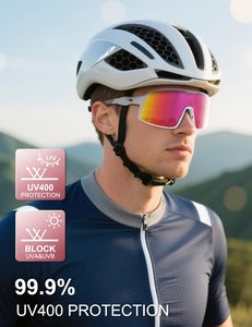 Gafas de Sol Deportivas Polarizadas Anti-UV con Lentes Intercambiables para Ciclismo, Bicicleta de Montaña, Gafas de Ciclismo Personalizadas - Product Image 2