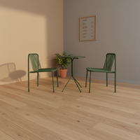 Meubles de jardin en aluminium modernes pour l'extérieur, ensembles de tables de patio, chaises de loisirs, imperméables, 2 places