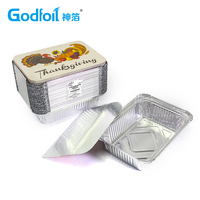 Barquette en aluminium de haute qualité, 24 oz, 7x5 pouces, rectangulaire, pour restaurant italien, lasagnes, pâtes, plats à emporter, boîte de conservation alimentaire