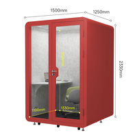 Cabine insonorisée préfabriquée, cabine acoustique modulaire portable pour usages multiples  Utilisation en Scénario