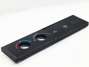 زر ضغط نحاسي أسود ذو اتجاهين مخفي ، دش متعدد الوظائف مع LED ، - Product Image 5