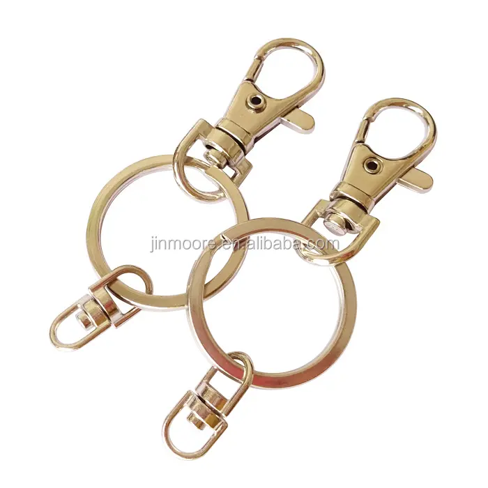 Metal Swivel Lobster Clasp Lanyard Snap Hook With Key Rings And 8 Hook