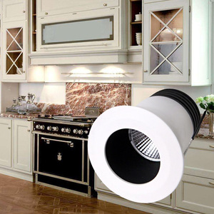 Lámpara LED Comercial Negra Empotrada en el Techo, Iluminación Interior sin Marco, CA 220V, Blanco Neutro 4100K, IP20, Material de Aluminio - Product Image 2