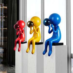 Figurine de personnage de dessin animé, modèle de sculpture de <span class=keywords><strong>film</strong></span> TV, ornements de Noël, fille soufflant <span class=keywords><strong>des</strong></span> bulles, ballon en résine - Product Image 1