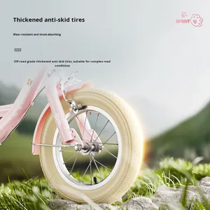 <span class=keywords><strong>Bicicletta</strong></span> per Bambini Nuovo Stile per Ragazze <span class=keywords><strong>3</strong></span>+ <span class=keywords><strong>Anni</strong></span> 12 14 16 18 Pollici <span class=keywords><strong>Bicicletta</strong></span> a 2 Ruote in Acciaio ad Alto Tenore di Carbonio con Telaio e Cestino Anteriore - Product Image 4