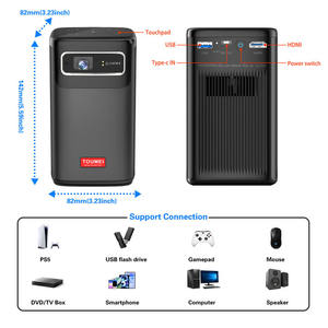 キャンプ用プロジェクター 720P DLP、内蔵8000mAhバッテリー、オートキーストーン補正、5W HiFiスピーカー、ポータブルミニ映画プロジェクター - Product Image 6