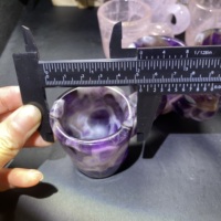 Nuevo producto Cristales Taza de agua curativa Sueño natural Amatista Cristal Café para Decoración