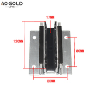 Patins de guidage principaux pour ascenseur KONE HZ12 Car SLG20, largeur de fente 18 mm, patins de guidage d'ascenseur 17 mm