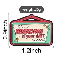 Broches émaillées vintage avec slogan et texte humoristique, en alliage de zinc, pour la décoration de vêtements, sacs à dos et revers
