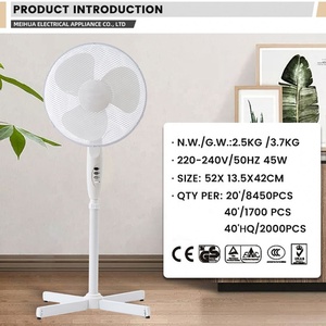 Cao Cấp Vận Tốc Cao Nhà Trắng Quạt Sàn Đứng Núi <span class=keywords><strong>16</strong></span> "Quạt Sàn Cho Trong Nhà - Product Image 3