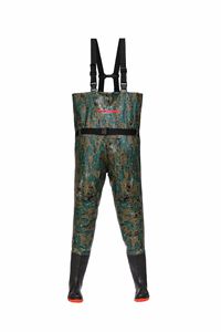 TOPIND Cuissardes de pêche respirantes <span class=keywords><strong>en</strong></span> PVC avec fermeture éclair frontale Cuissardes étanches et sèches avec <span class=keywords><strong>botte</strong></span> pour la chasse et la pêche - Product Image 6