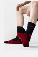 Chaussettes de course mi-mollet en tissu éponge avec logo personnalisé, anti-humidité, respirantes, anti-boulochage, antidérapantes, durables, pour le basketball