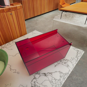 Meijie <span class=keywords><strong>plexiglass</strong></span> Hộp Màu Đỏ tùy chỉnh Acrylic hiển thị đứng hộp - Product Image 1