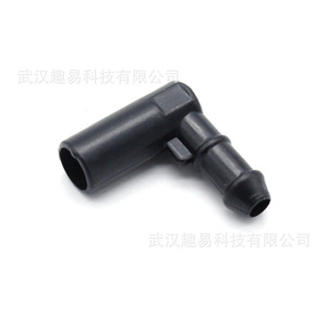 Raccord de tuyau d'eau à 90 degrés pour Vauxhall Zafira B Astra 13171805, en plastique noir, pour l'installation du tuyau de lave-glace - Product Image 1