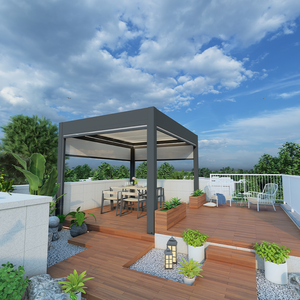 Structure métallique en acier de haute qualité pour kit de système extérieur Auvent rustique et gazebo avec pergola - Product Image 3