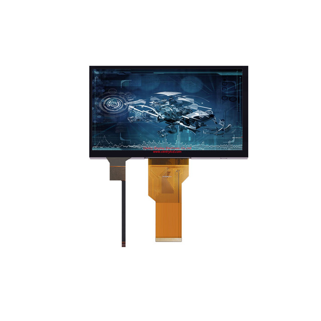 7.0 Inch LCD Screen 800*480 Resolution IIC Capacitive Touch Screen 50Pin Electronic Device Display